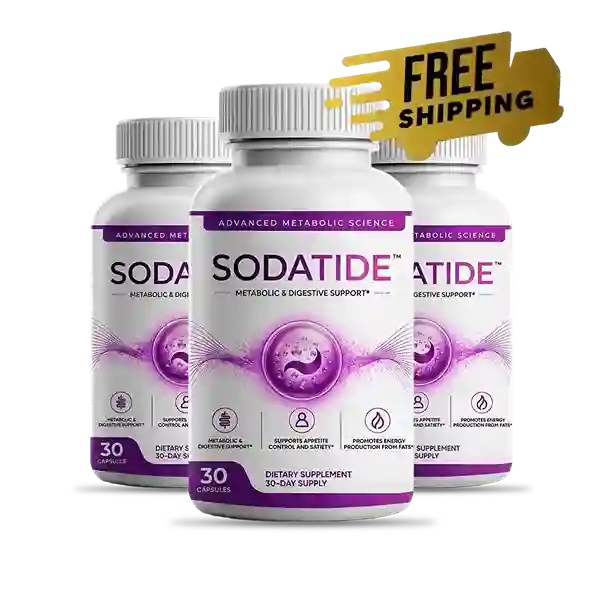 Sodatide three-bottle package — 90-day metabolic support supply